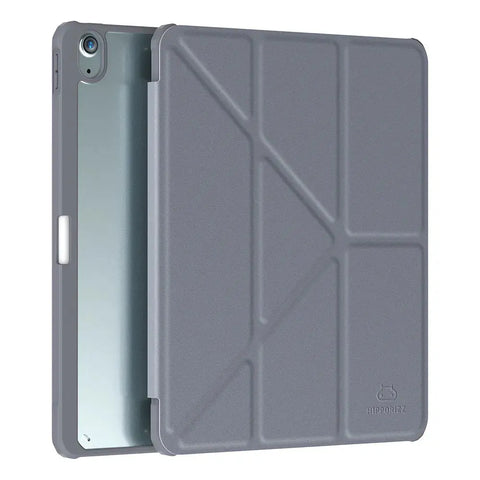 Hipporizz iPad Air 11吋/10.9吋 晶透筆槽防摔殼｜支援磁吸充電、防潑水、智能休眠 大象藍