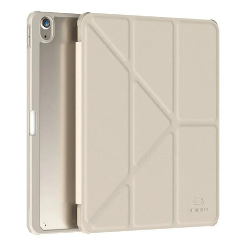 Hipporizz iPad Air 11吋/10.9吋 晶透筆槽防摔殼｜支援磁吸充電、防潑水、智能休眠 星光色