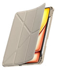 Hipporizz iPad Air 11吋/10.9吋 晶透筆槽防摔殼｜支援磁吸充電、防潑水、智能休眠 星光色