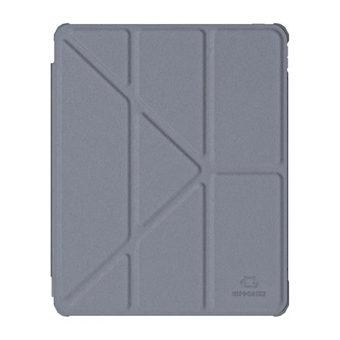 Hipporizz iPad Air 11吋/10.9吋 晶透筆槽防摔殼｜支援磁吸充電、防潑水、智能休眠 大象藍