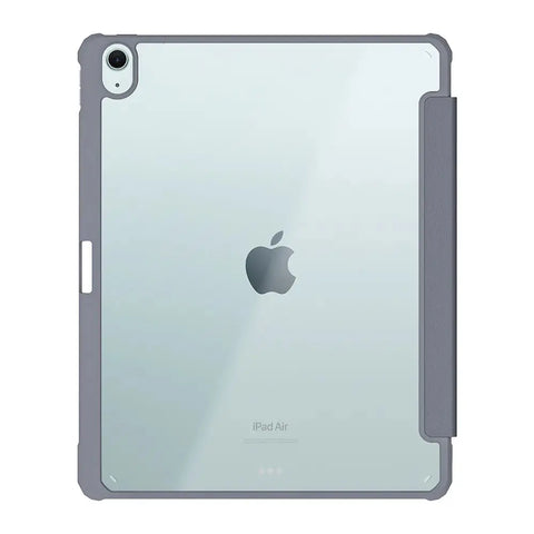 Hipporizz iPad Air 11吋/10.9吋 晶透筆槽防摔殼｜支援磁吸充電、防潑水、智能休眠 大象藍