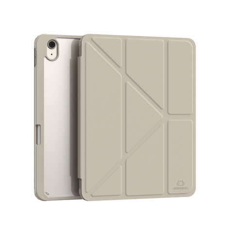 Origo晶透皮紋 筆槽保護殼 iPad Air M2/M3 11吋 / 4th-7th 10.9吋