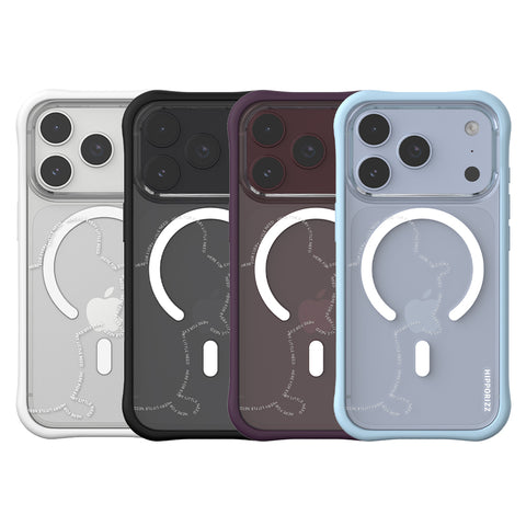 河馬引力 Swapit 矽膠磁吸保護殼 iPhone 18/17 Pro 系列-迷霧河馬 (黑 白 深紫 淺藍)