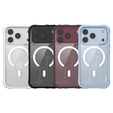 河馬引力 Swapit 矽膠磁吸軍規防摔手機殼 iPhone 18/17 Pro 系列-迷霧河馬 (黑 白 深紫 淺藍)