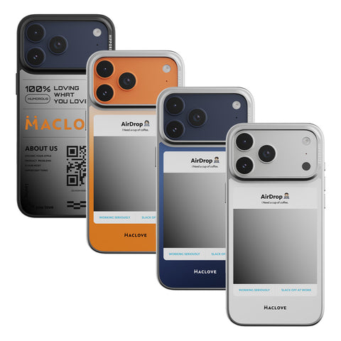 Hipporizz X Maclove Mirra 鏡面磁吸支架殼 iPhone 17 Pro系列-Airdrop 白