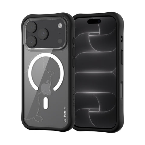 河馬引力 Swapit 矽膠磁吸軍規防摔手機殼 iPhone 18/17 Pro 系列-迷霧河馬 (黑 白 深紫 淺藍)
