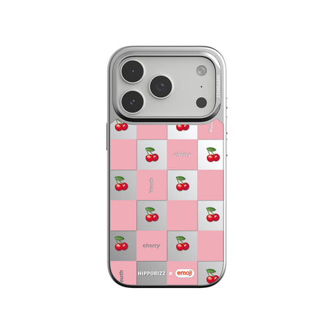 河馬引力 x emoji Mirra 鏡面磁吸支架殼 iPhone 18 Pro 系列-櫻桃 iPhone 18 Pro 主圖 1