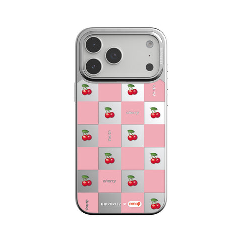 河馬引力 x emoji Mirra 鏡面磁吸支架殼 iPhone 18 Pro 系列-櫻桃 iPhone 18 Pro Max 主圖 1