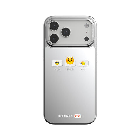 河馬引力 x emoji Mirra 鏡面磁吸支架殼 iPhone 18 Pro 系列-害羞 iPhone 18 Pro Max 主圖 1