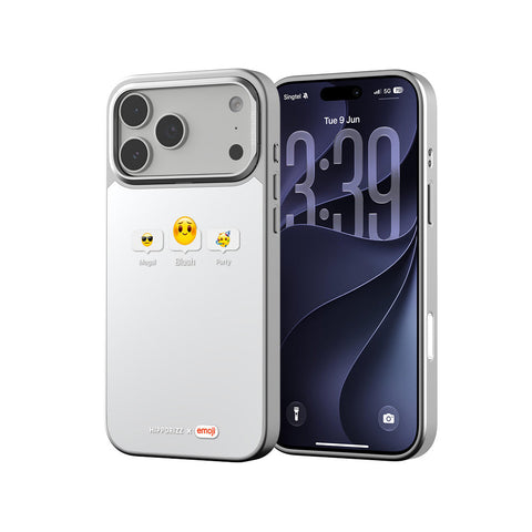 河馬引力 x emoji Mirra 鏡面磁吸支架殼 iPhone 18 Pro 系列-害羞 iPhone 18 Pro Max 主圖 3
