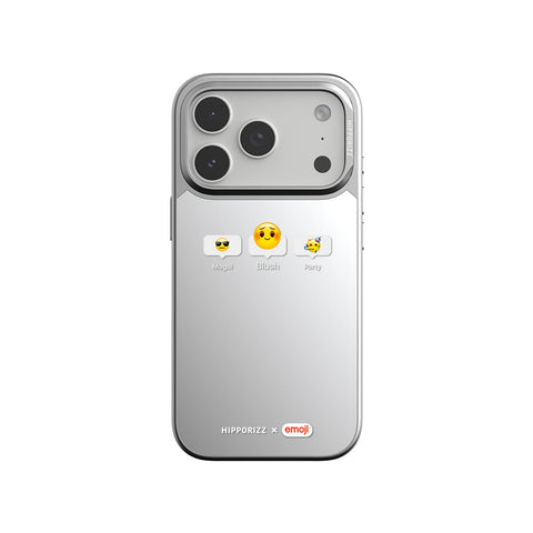 河馬引力 x emoji Mirra 鏡面磁吸支架殼 iPhone 18 Pro 系列-害羞 iPhone 18 Pro 主圖 1