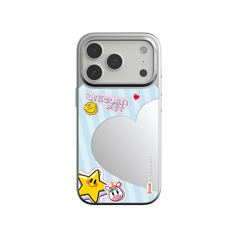 河馬引力 x emoji Mirra 鏡面磁吸支架殼 iPhone 18 Pro 系列-獨角獸 iPhone 18 Pro 主圖 1