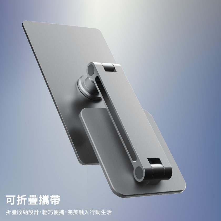 Hipporizz NeoMag iPad Air 11 吋 (第 8 代,2026,M4) 鋁合金磁吸支架, 銀色