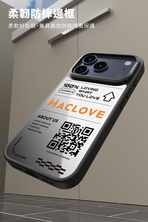 Hipporizz X Maclove Mirra 鏡面磁吸支架殼 iPhone 17 Pro系列-Airdrop 白