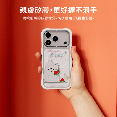 Youngkit Swapit 矽膠磁吸保護殼 iPhone 17 Pro系列-嘻哈河馬