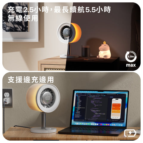河馬引力 Flow 靜音微光風扇