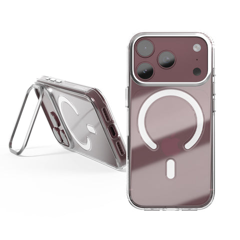 河馬引力 Lucid Clear Mag Stand 超透磁吸支架殼 iPhone 18/17 Pro 系列-透明支架
