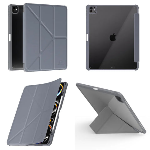 Origo晶透皮紋 筆槽保護殼 iPad Pro M4 11吋 (2024)