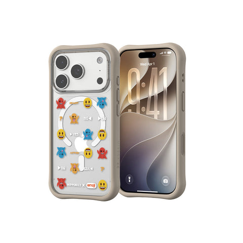 河馬引力 x emoji Swapit 矽膠磁吸保護殼 iPhone 18 Pro 系列-小精靈 奶茶 iPhone 18 Pro 主圖 3