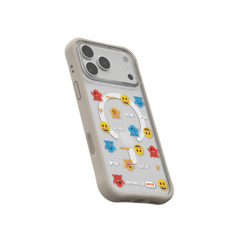 河馬引力 x emoji Swapit 矽膠磁吸保護殼 iPhone 18 Pro 系列-小精靈 奶茶 iPhone 18 Pro Max 主圖 2