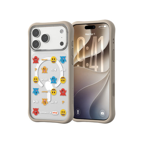 河馬引力 x emoji Swapit 矽膠磁吸保護殼 iPhone 18 Pro 系列-小精靈 奶茶 iPhone 18 Pro Max 主圖 3