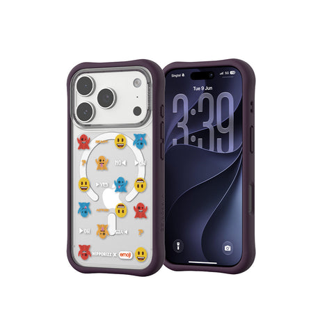 河馬引力 x emoji Swapit 矽膠磁吸保護殼 iPhone 18 Pro 系列-小精靈 深紫 iPhone 18 Pro 主圖 3