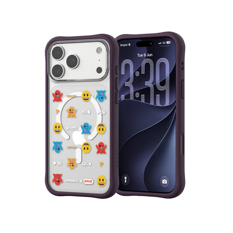 河馬引力 x emoji Swapit 矽膠磁吸保護殼 iPhone 18 Pro 系列-小精靈 深紫 iPhone 18 Pro Max 主圖 3