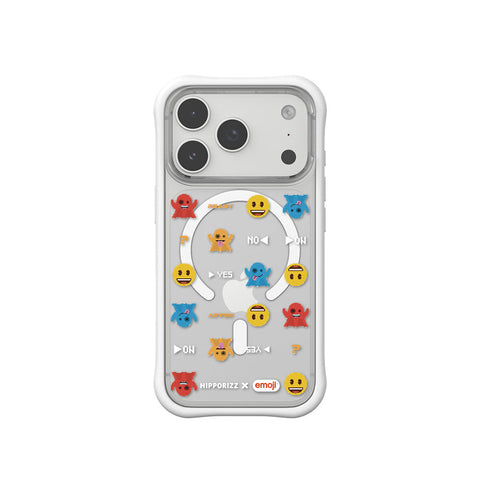 河馬引力 x emoji Swapit 矽膠磁吸保護殼 iPhone 18 Pro 系列-小精靈 白 iPhone 18 Pro 主圖 1