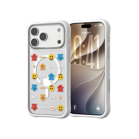 河馬引力 x emoji Swapit 矽膠磁吸保護殼 iPhone 18 Pro 系列-小精靈 白 iPhone 18 Pro Max 主圖 3
