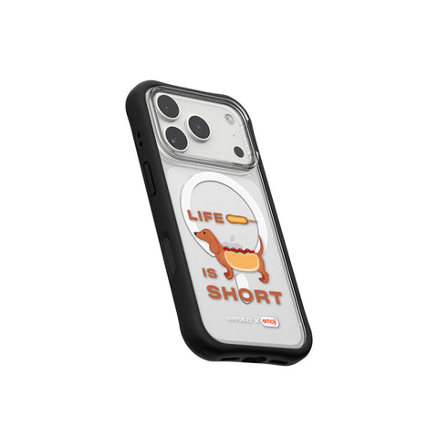 河馬引力 x emoji Swapit 矽膠磁吸保護殼 iPhone 18 Pro 系列-臘腸狗 黑 iPhone 18 Pro 主圖 2
