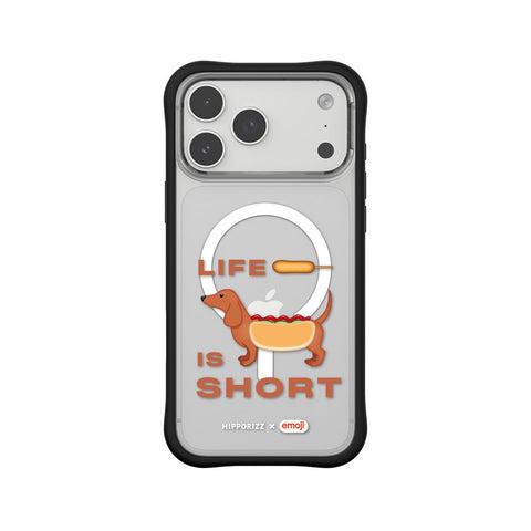 河馬引力 x emoji Swapit 矽膠磁吸保護殼 iPhone 18 Pro 系列-臘腸狗 黑 iPhone 18 Pro Max 主圖 1