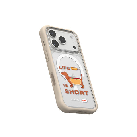 河馬引力 x emoji Swapit 矽膠磁吸保護殼 iPhone 18 Pro 系列-臘腸狗 奶茶 iPhone 18 Pro 主圖 2