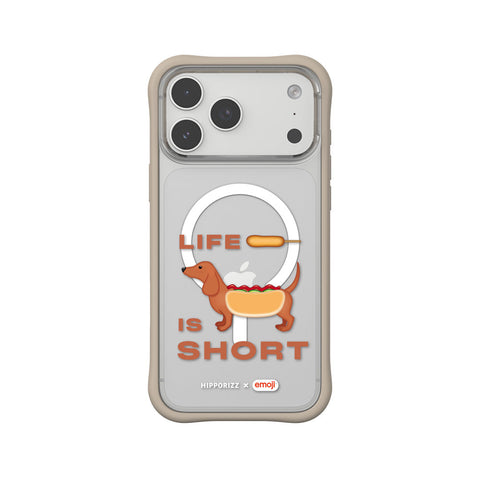 河馬引力 x emoji Swapit 矽膠磁吸保護殼 iPhone 18 Pro 系列-臘腸狗 奶茶 iPhone 18 Pro Max 主圖 1