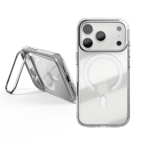 河馬引力 Lucid Clear Mag Stand 超透磁吸支架殼 iPhone 18/17 Pro 系列-透明支架